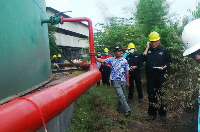 Buang Limbah Sembarangan, DLH Sidak ke PT. MAS